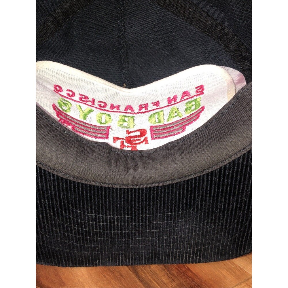 Vintage 1980's Corduroy San Francisco 49ers Hat/Cap Bad Boys Black Rope Giants - Picture 11 of 16
